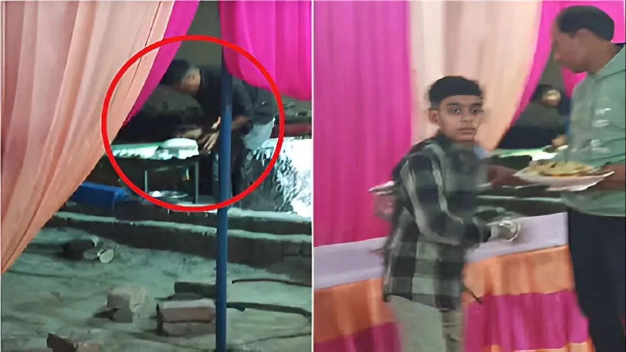 शादी में थूक लगाकर बनाई रोटी फिर बारातियों को खिलाई!