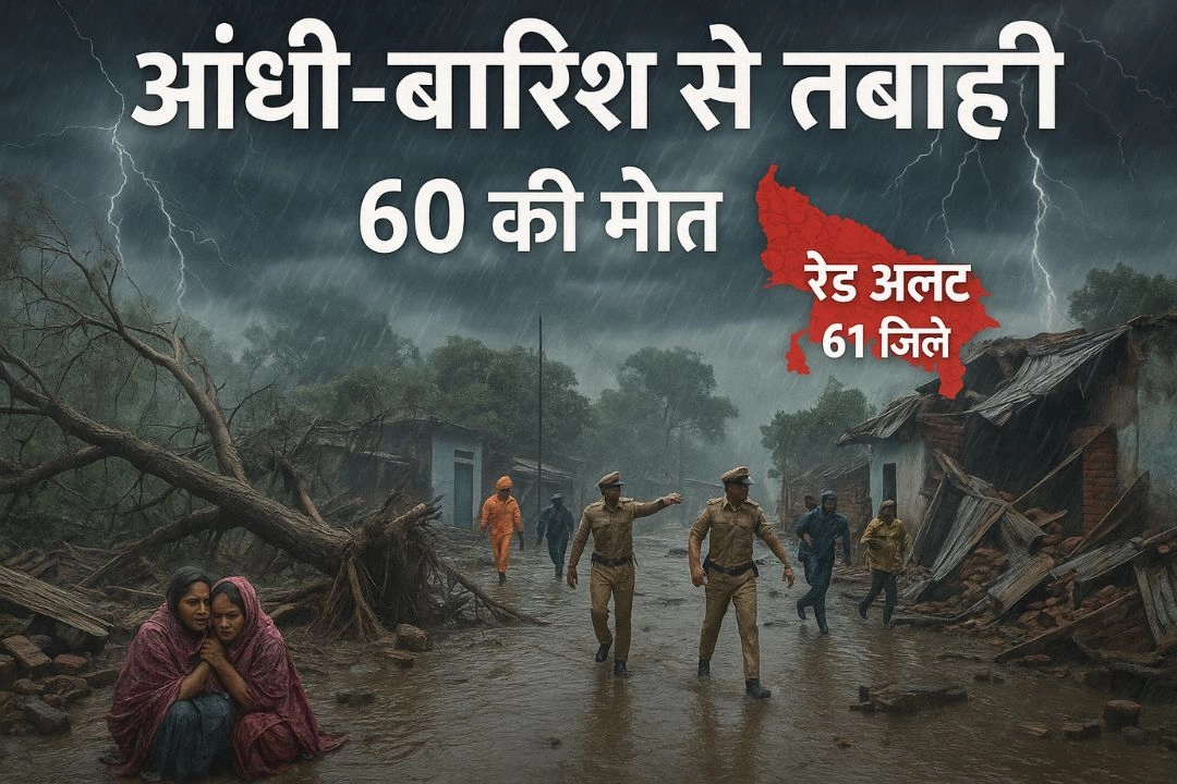 यूपी में आंधी-बारिश से भारी तबाही!