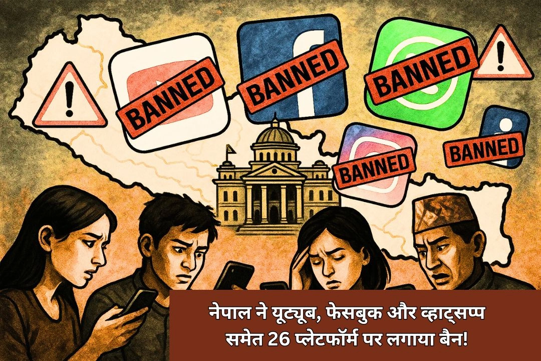 नेपाल ने यूट्यूब, फेसबुक और व्हाट्सप्प समेत 26 प्लेटफॉर्म पर लगाया बैन!