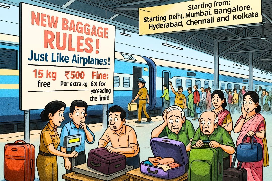 अब ट्रेनों में भी एरोप्लेन जैसा नियम!