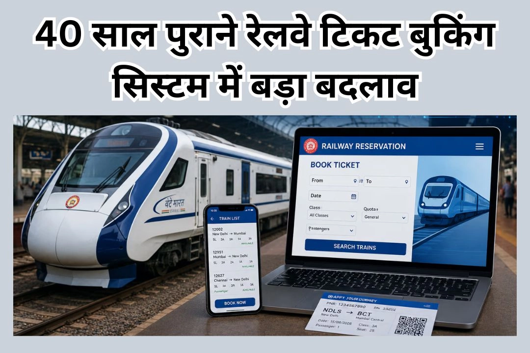 40 साल पुराने रेलवे टिकट बुकिंग सिस्टम में बड़ा बदलाव!