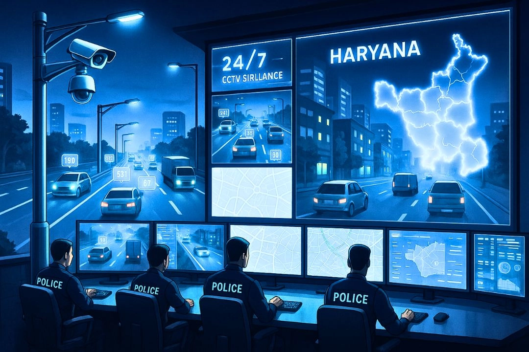 हरियाणा की सड़कों पर अब 24×7 CCTV का पहरा!