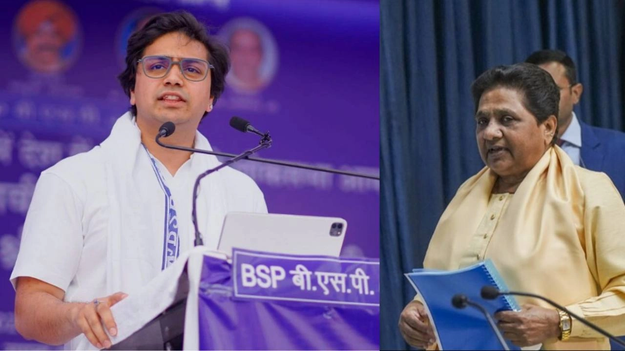 खतरे में है बसपा सुप्रीमों के भतीजे आकाश आनंद की कुर्सी
