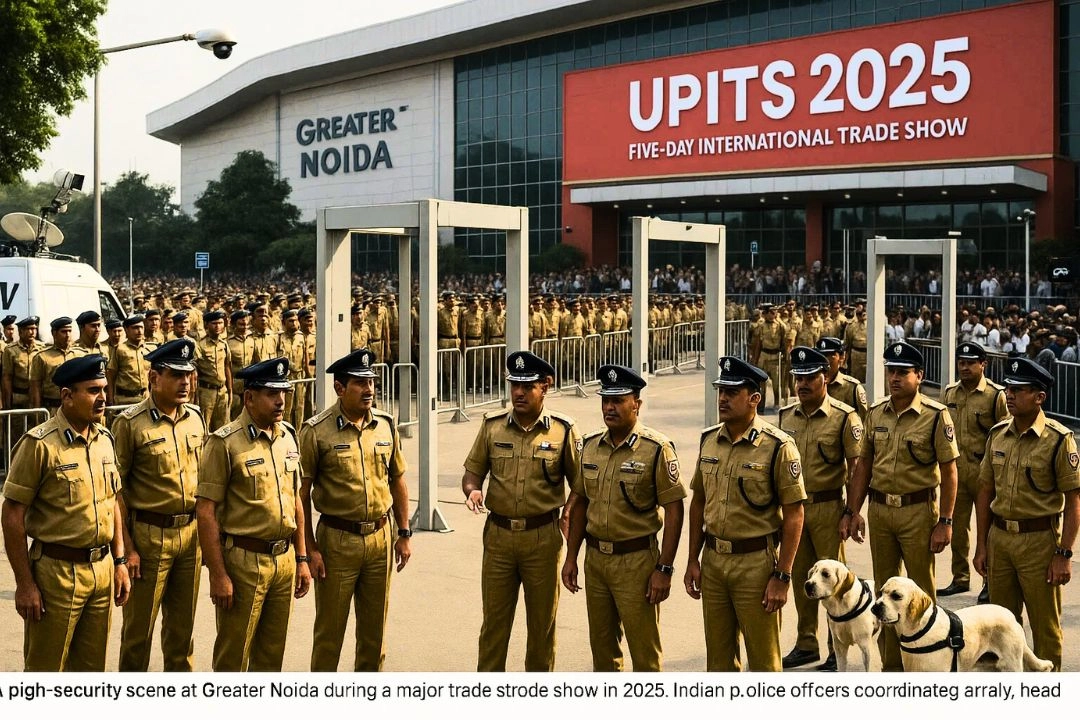 UPITS 2025; PM मोदी के आगमन से पहले, ग्रेटर नोएडा में सुरक्षा की सख्त किलेबंदी!
