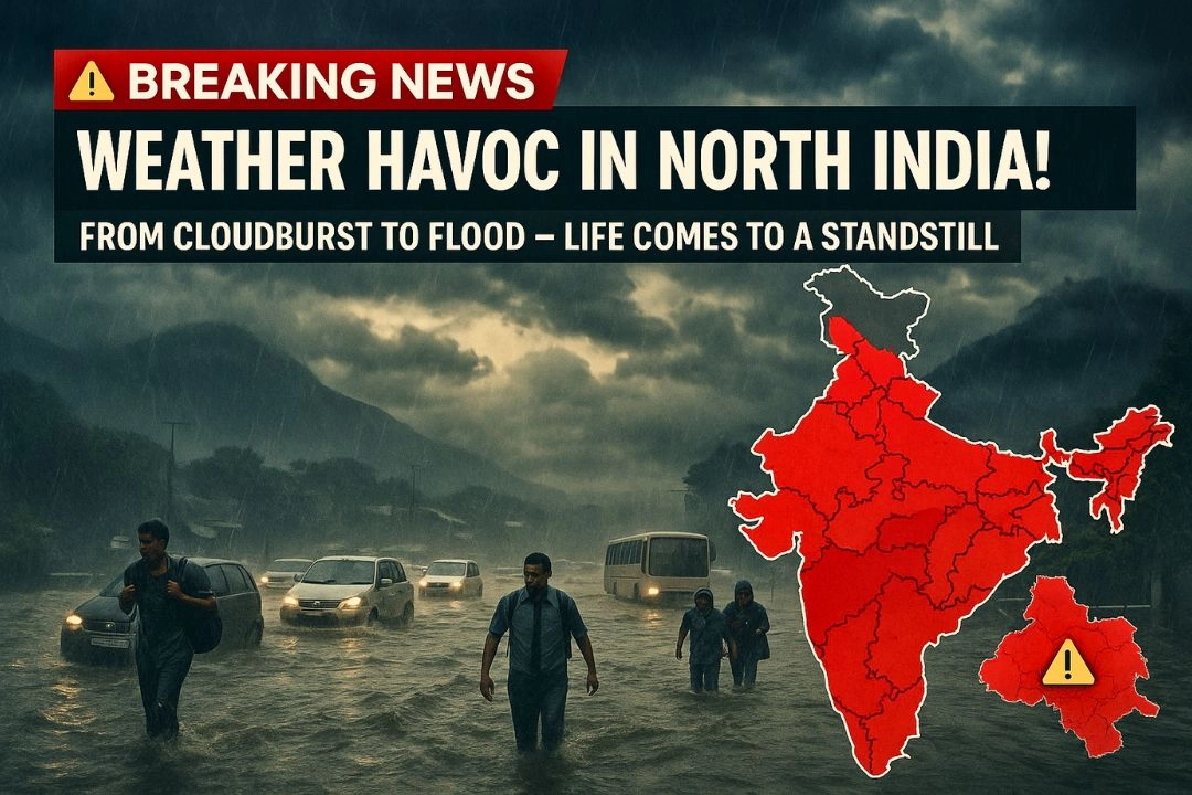 मौसम की मार, उत्तर भारत में मानसून से भारी तबाही!