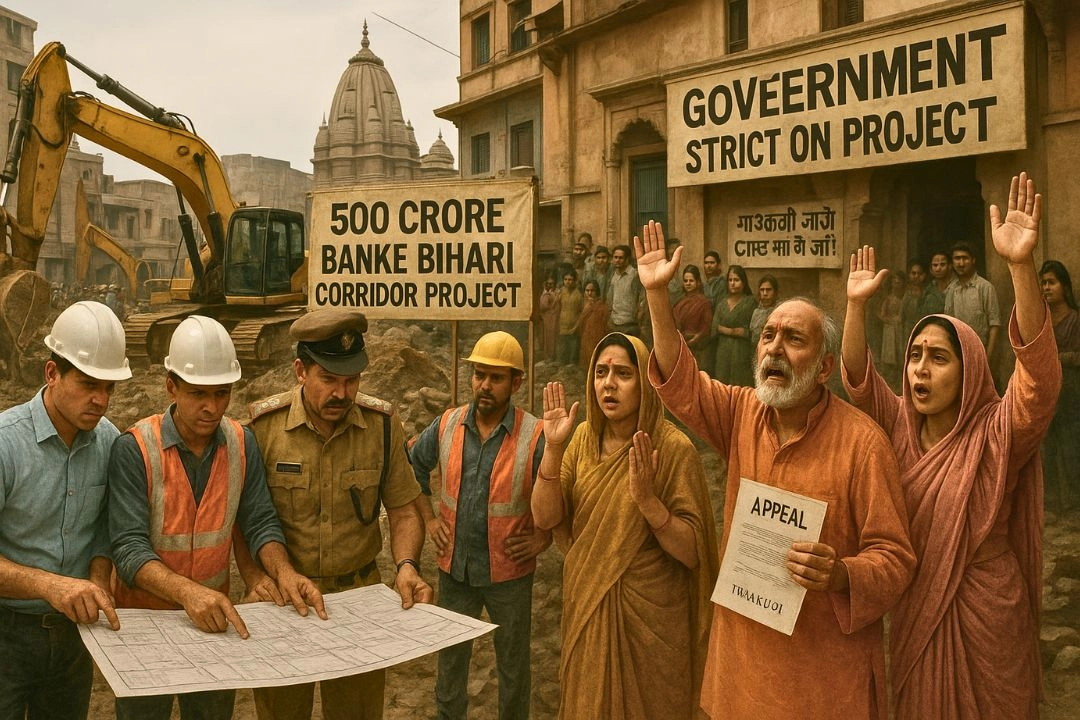 500 करोड़ के बांके बिहारी कॉरिडोर निर्माण पर सरकार की सख्ती जारी!