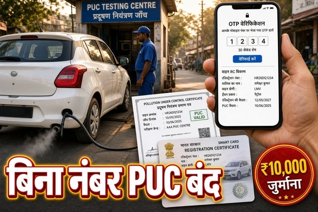 बिना मोबाइल नंबर लिंक के अब नहीं बनेगा पॉल्यूशन सर्टिफिकेट, कटेगा ₹10 हजार का चालान!