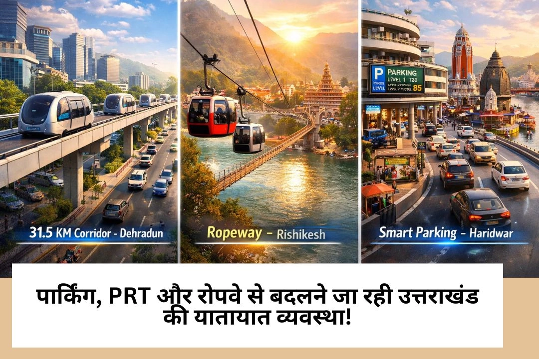 पार्किंग, PRT और रोपवे से बदलने जा रही उत्तराखंड की यातायात व्यवस्था!