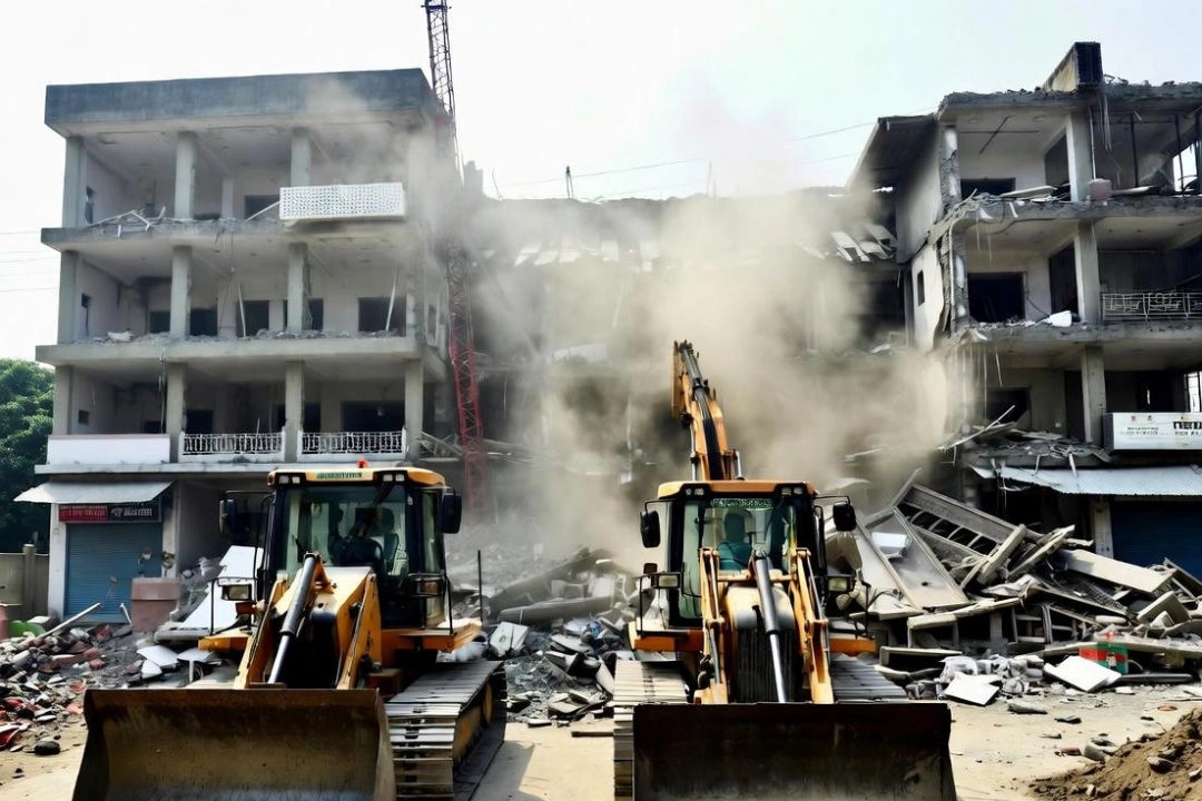 सुप्रीम कोर्ट का आदेश और मेरठ में तीन मंजिला अवैध कॉम्प्लेक्स जमीदोंज!