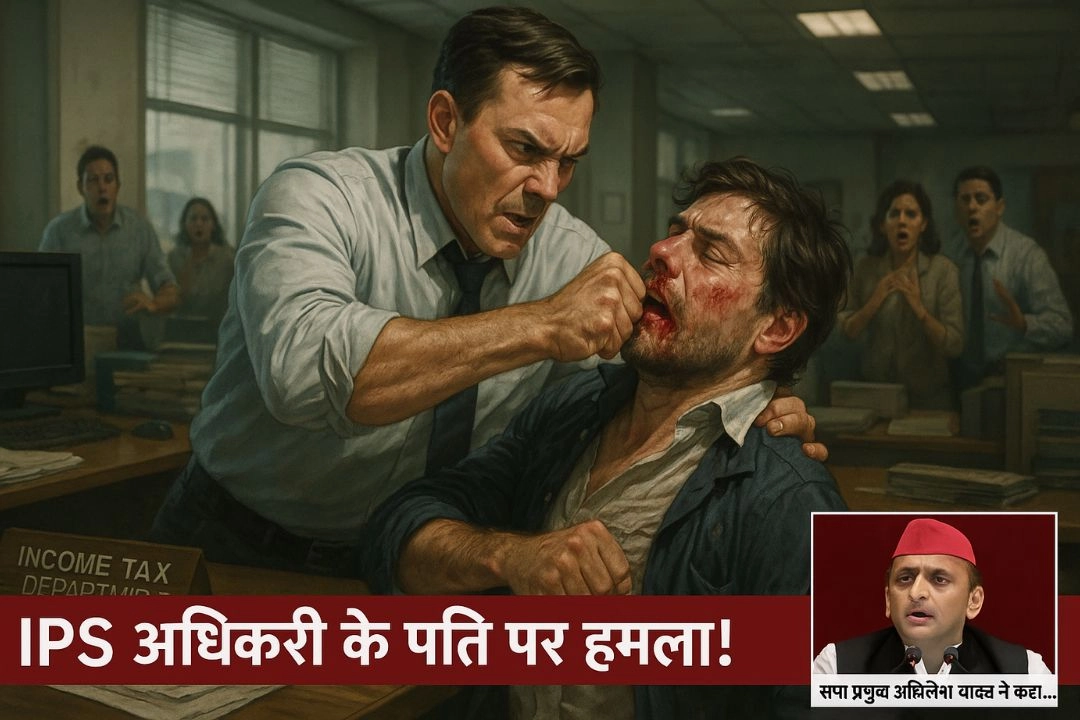 IPS अधिकारी के पति पर इनकम टैक्स ऑफिस में जानलेवा हमला!