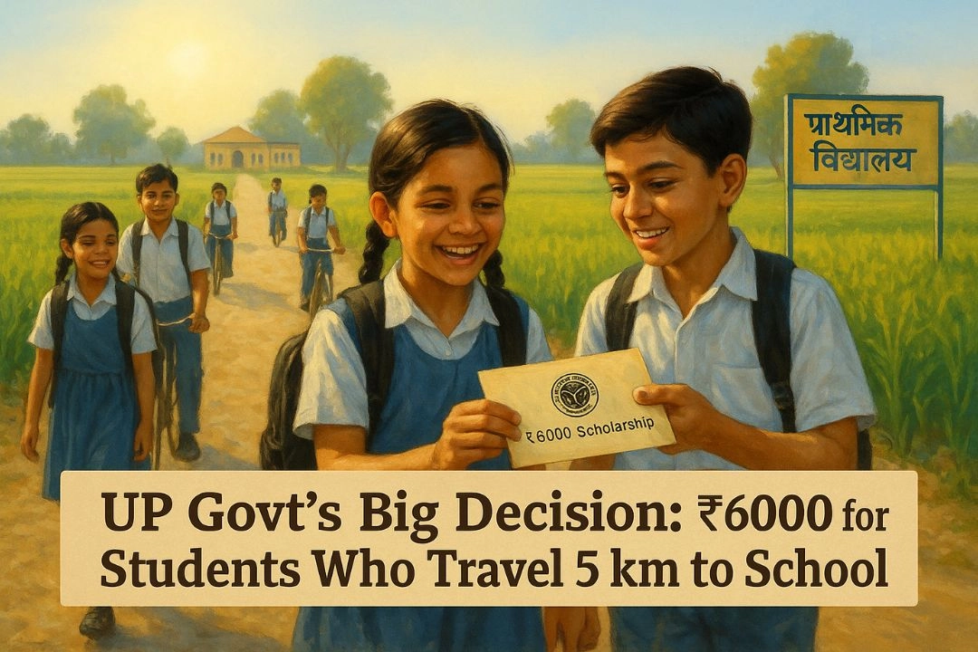 अब 5 किमी दूर स्कूल जाने वालों को, मिलेंगे ₹6000 सालाना!