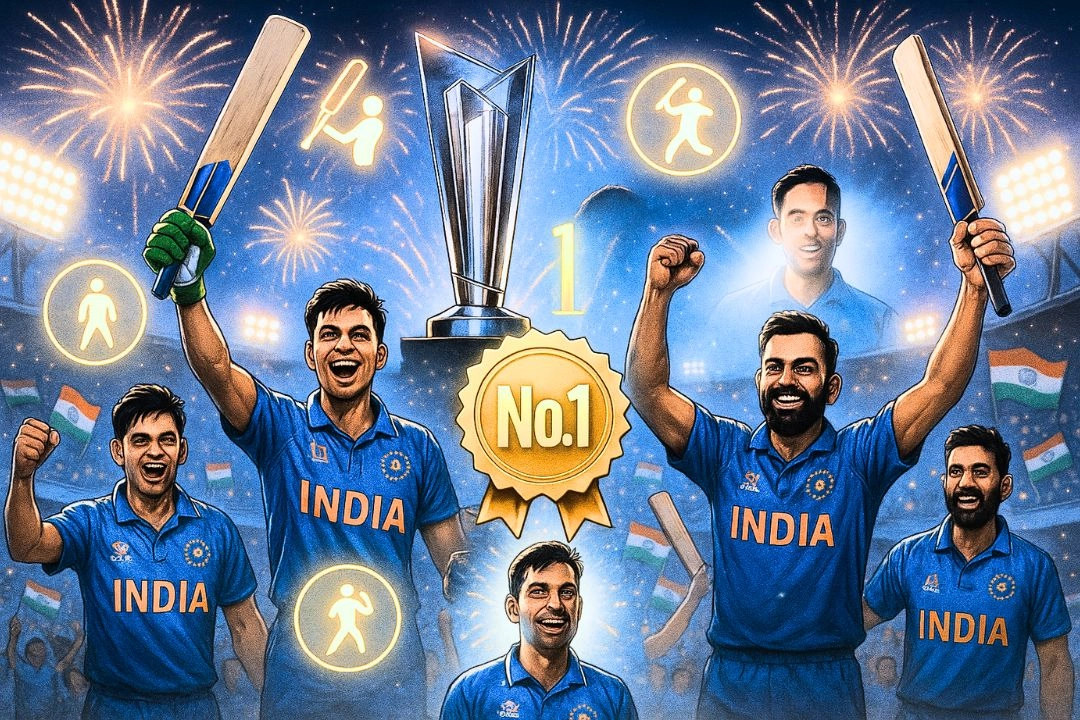ICC T20 रैंकिंग में भारत ने रचा इतिहास!