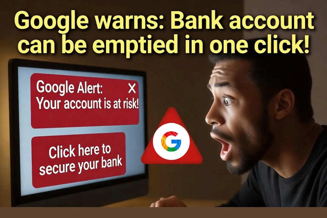 गूगल की चेतावनी; एक क्लिक में हो सकता हैं बैंक अकाउंट खाली!