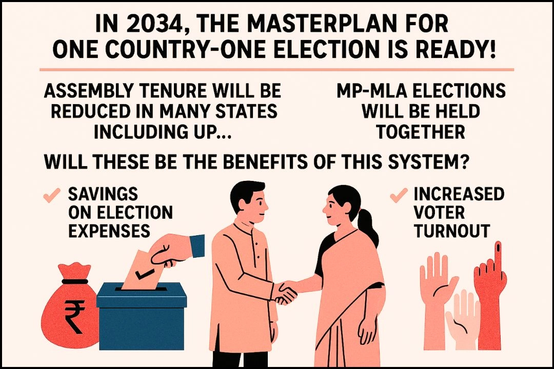 2034 में, एक देश-एक चुनाव का मास्टरप्लान तैयार!