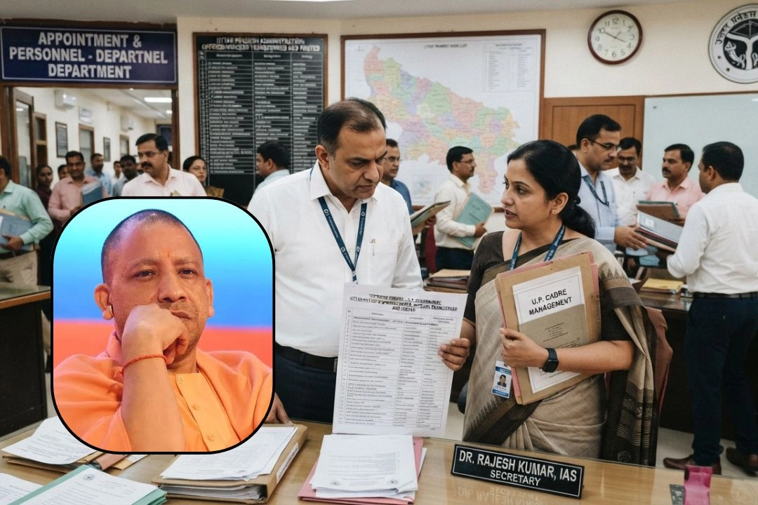 यूपी में आधी रात बड़ा प्रशासनिक फेरबदल!