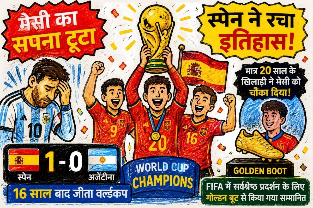 मेसी का सपना टूटा, स्पेन ने रचा इतिहास!