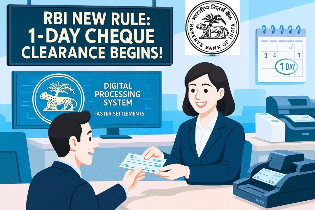 RBI ने चेक क्लियरेंस का नया सिस्टम किया लागू!