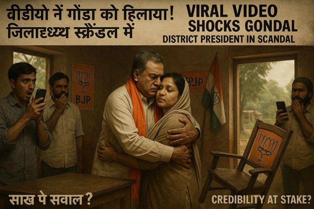गोंडा के BJP जिलाध्यक्ष का महिला से गले मिलना...वायरल वीडियो ने बढ़ाया सियासी तापमान!