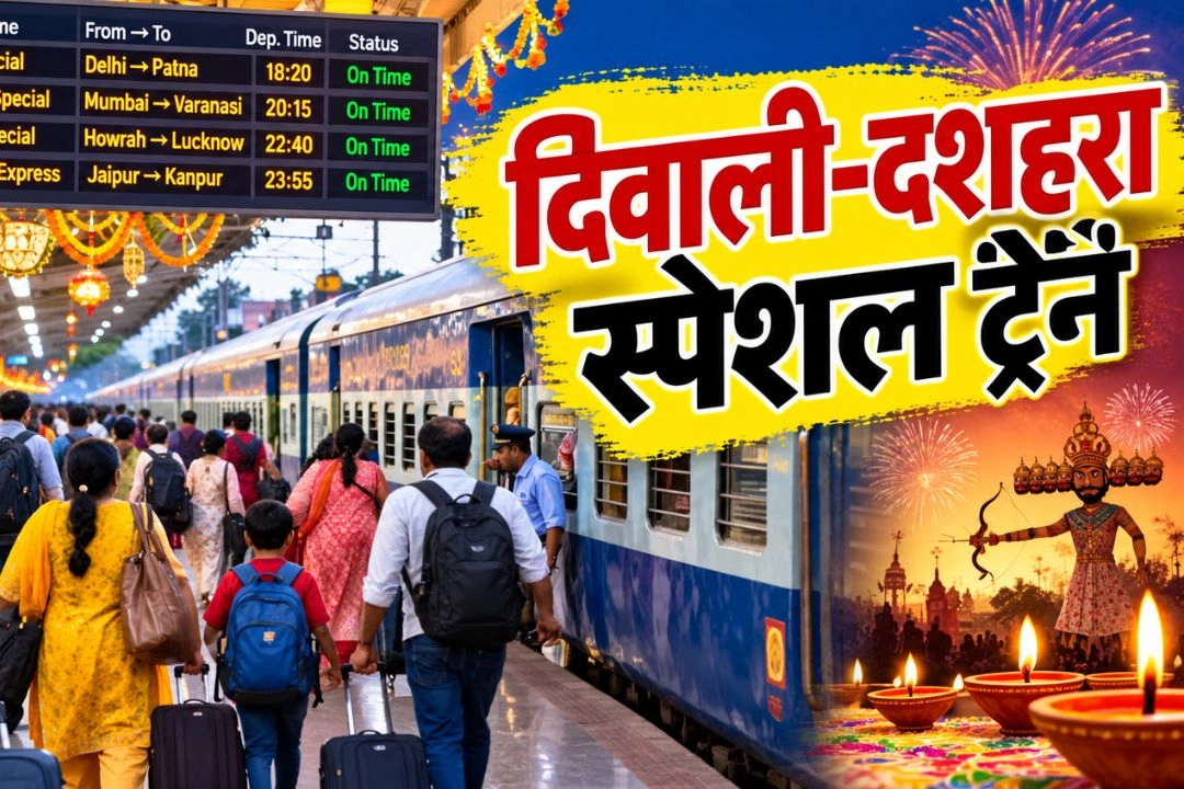 दिवाली-दशहरा पर घर जाने वालों के लिए रेलवे का बड़ा तोहफा!